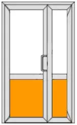 Противопожарные алюминиевые двери в Уфе